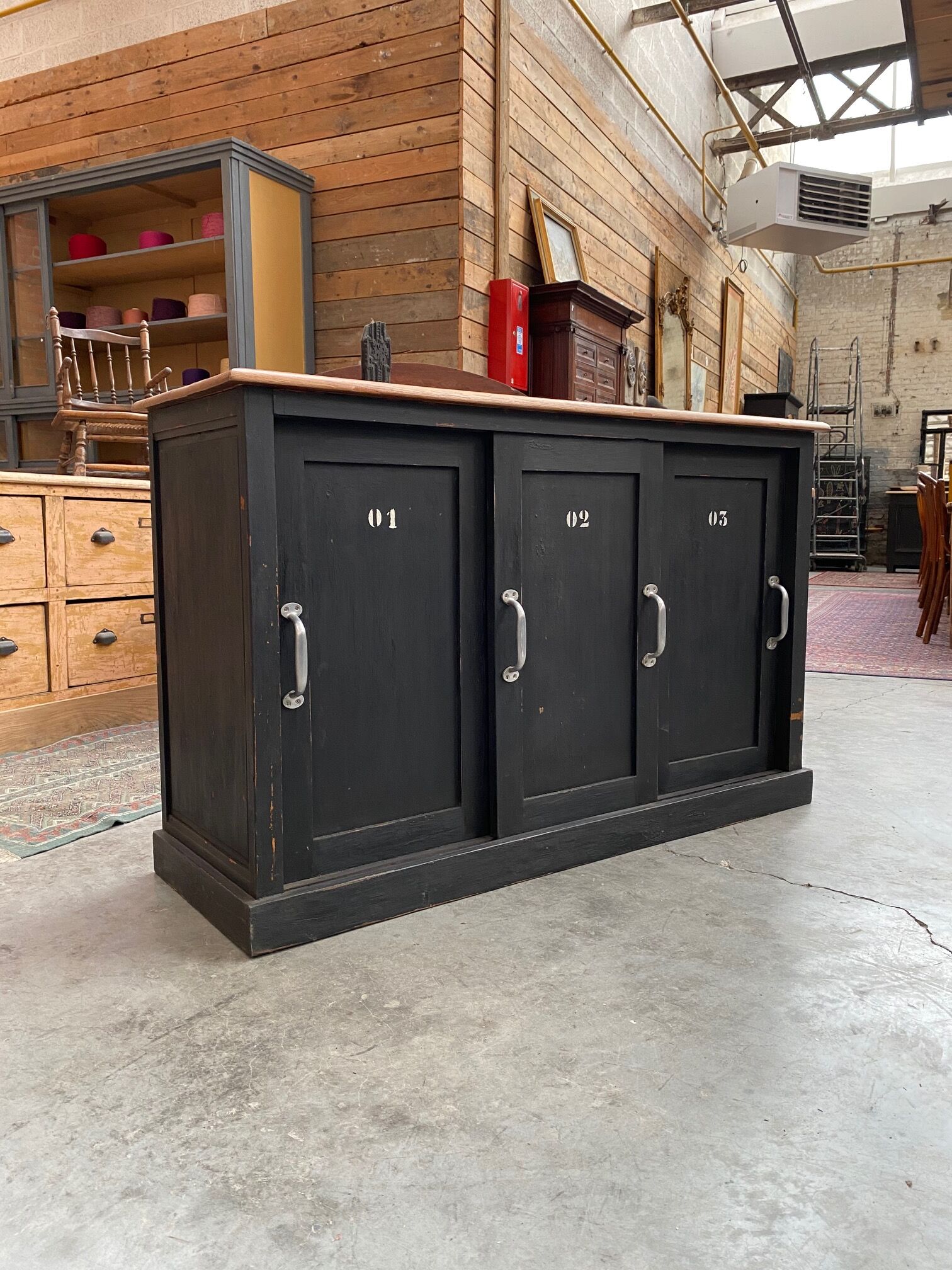 Old patinated craft furniture