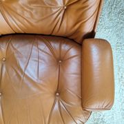 Fauteuil cuir Michel Cadestin pour Airbone