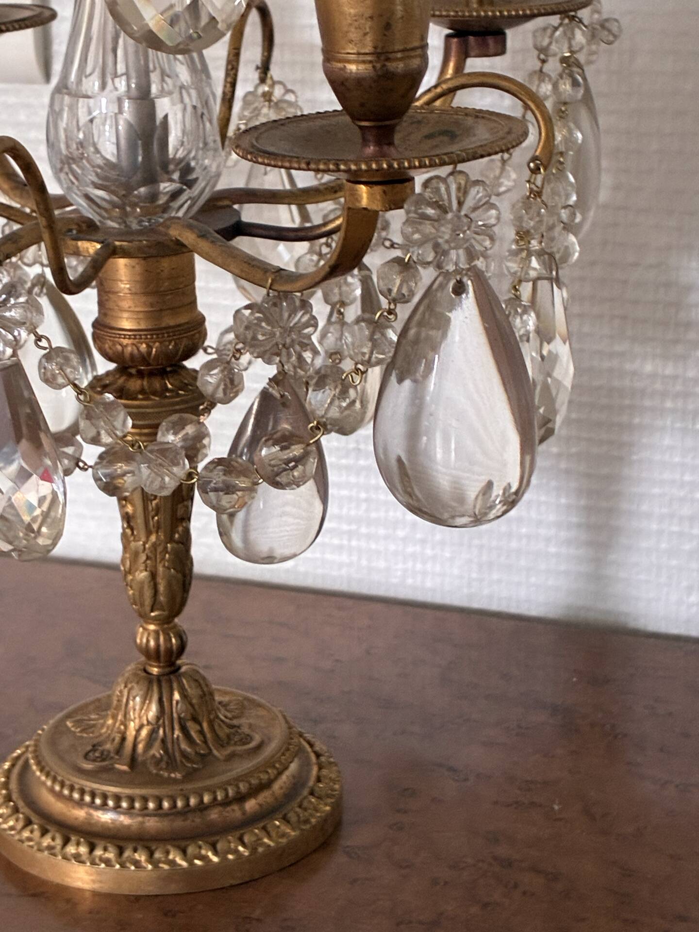 Candle holder or four-armed candelabrum