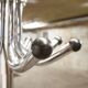 Manail holder parrot metal chrome industrial 1960