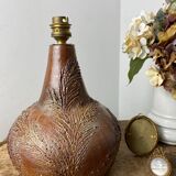 Vintage ceramic lamp base by Sesame Vallauris