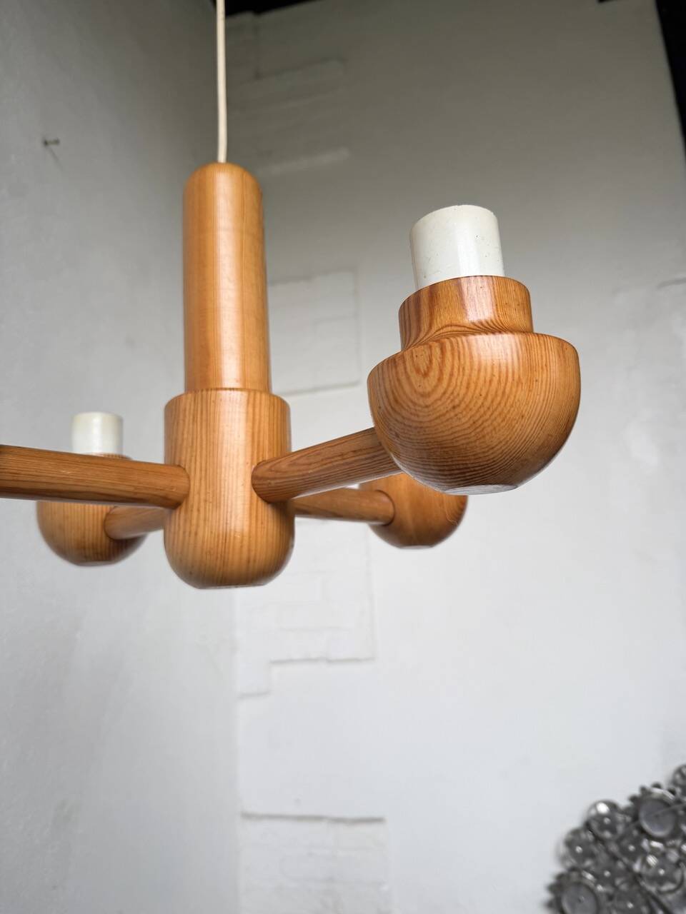 Paire de suspensions Ikea en pin 1980