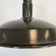 Vintage industrial dark grey enamel hanging light, 1950s