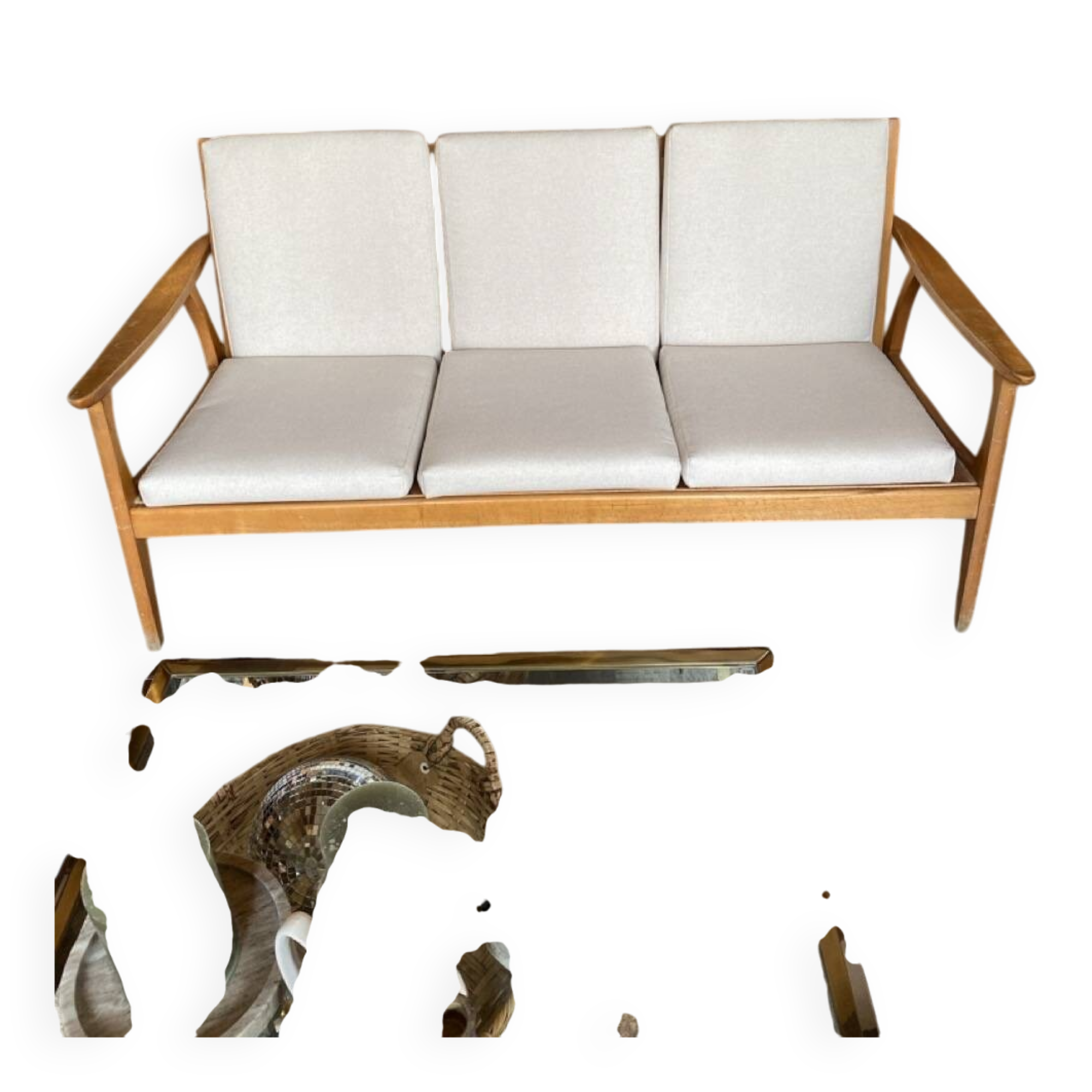 Scandinavian bench, 1960s