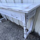 Console table in patinated fruitwood, 19th century