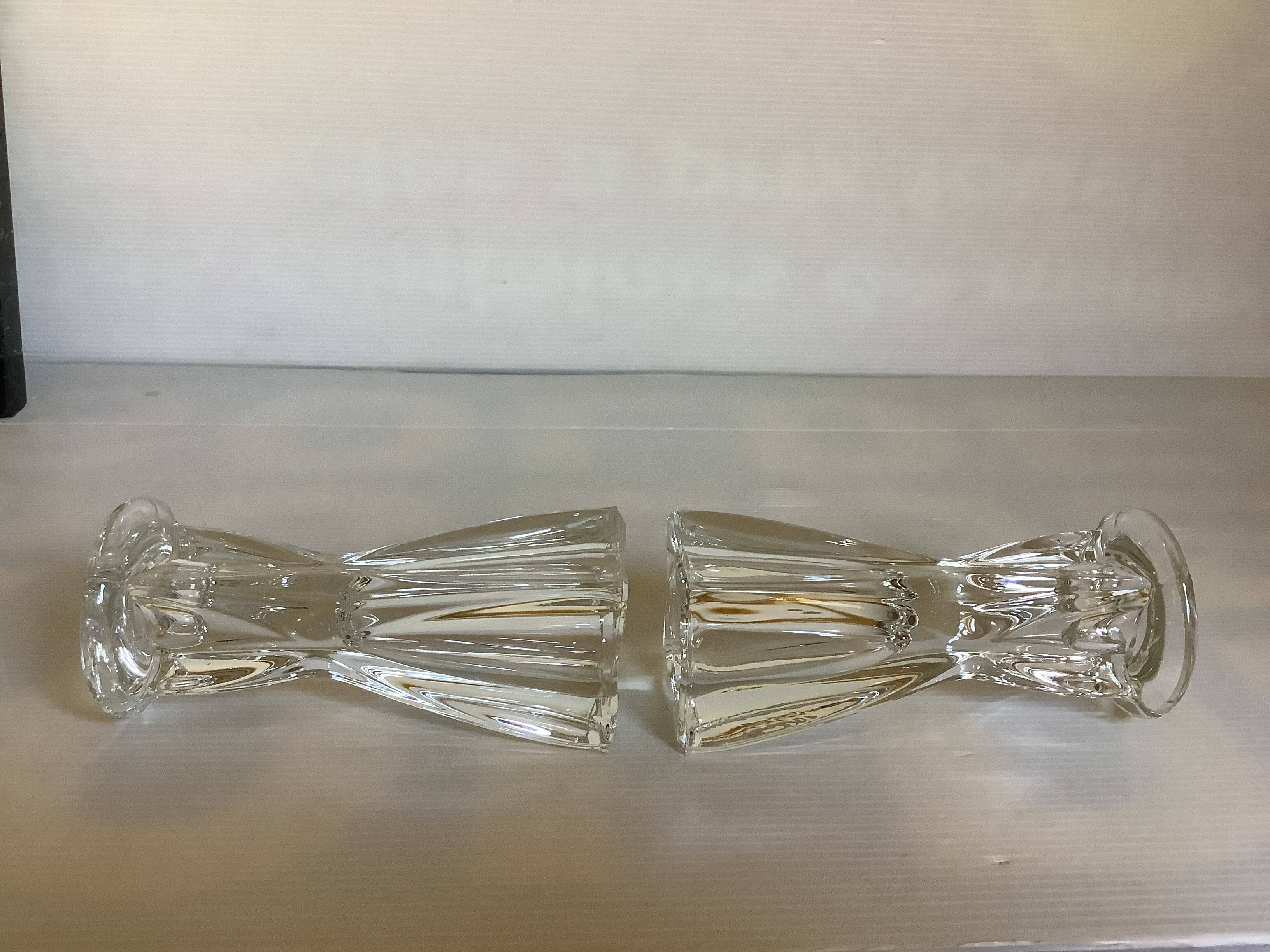 Pair of 50s vase candlesticks