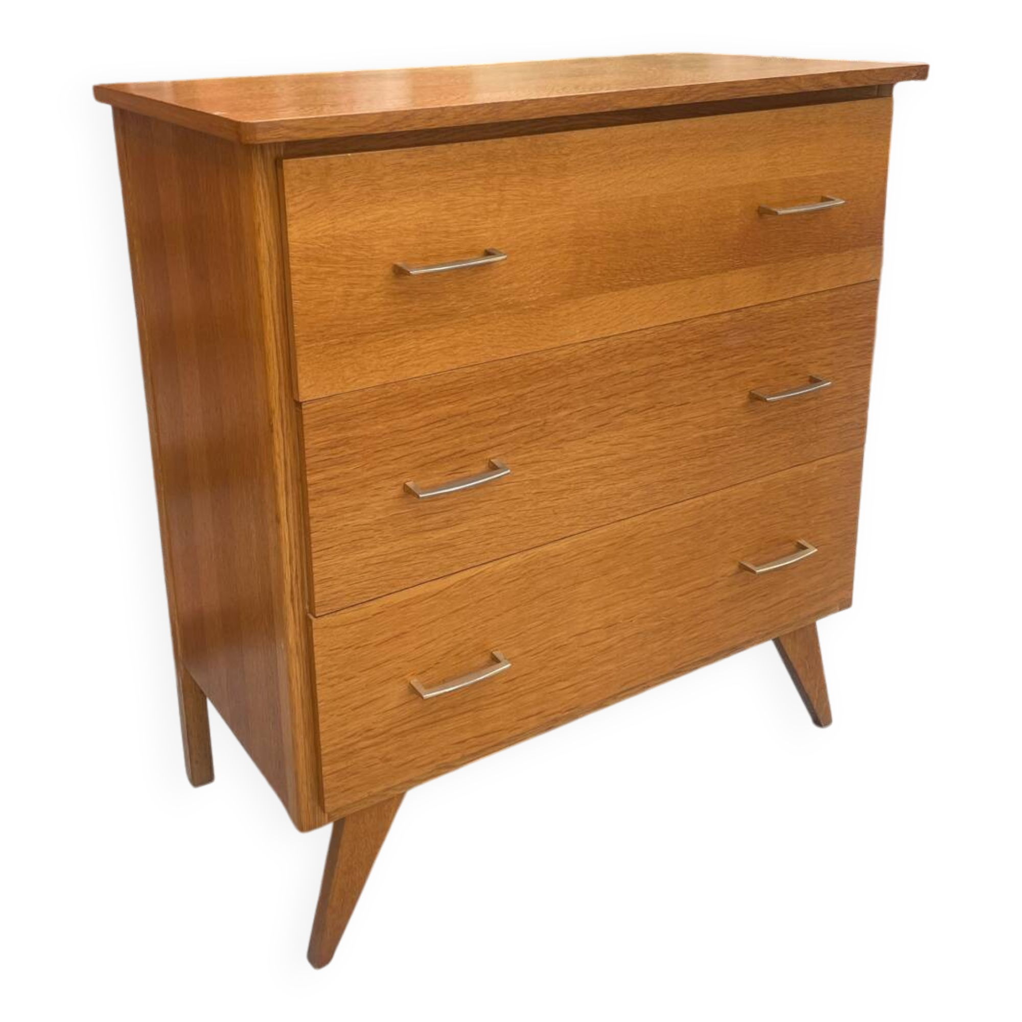 Vintage chest of drawers with compass feet
