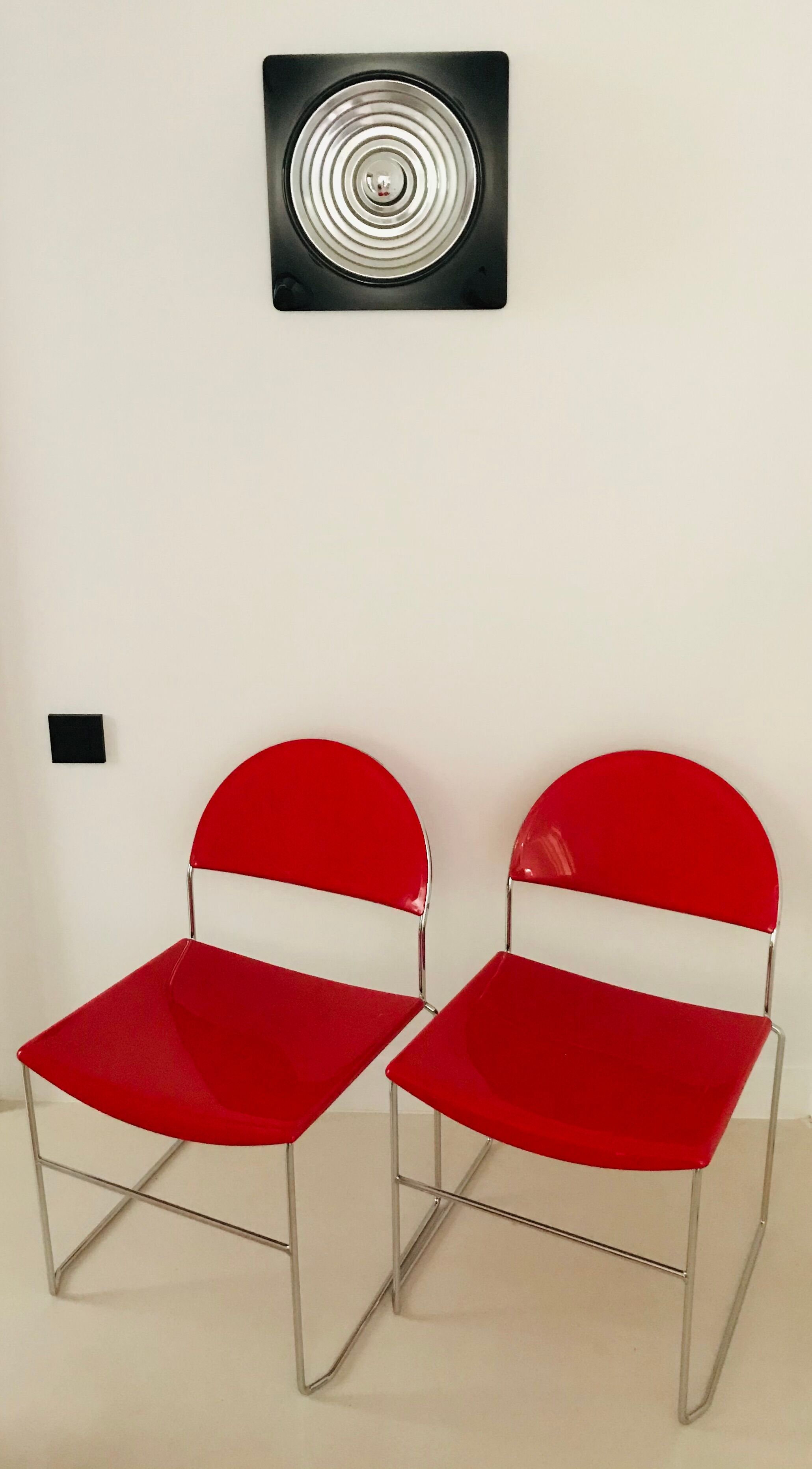 Pair of chairs "Franny" from Superstudio Design Team for Fasem, Italy 80s