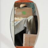 Oval beveled teak mirror - 1960 - 15.02.24.05
