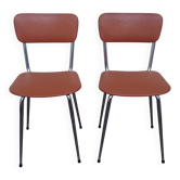 Pair of Soudexvinyl kitchen chairs