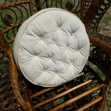 Fauteuil Emmanuelle peacock en rotin
