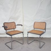 6 Vintage late mid century Marcel Breuer cesca  chairs & a dining table by habitat