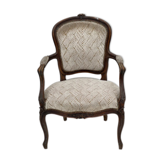 Fauteuil cabriolet de style Louis XV