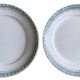 Pair of antique earthenware dishes from Saint-Amand (North)