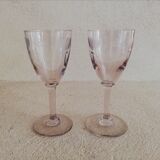 2 verres à pied début 20ème