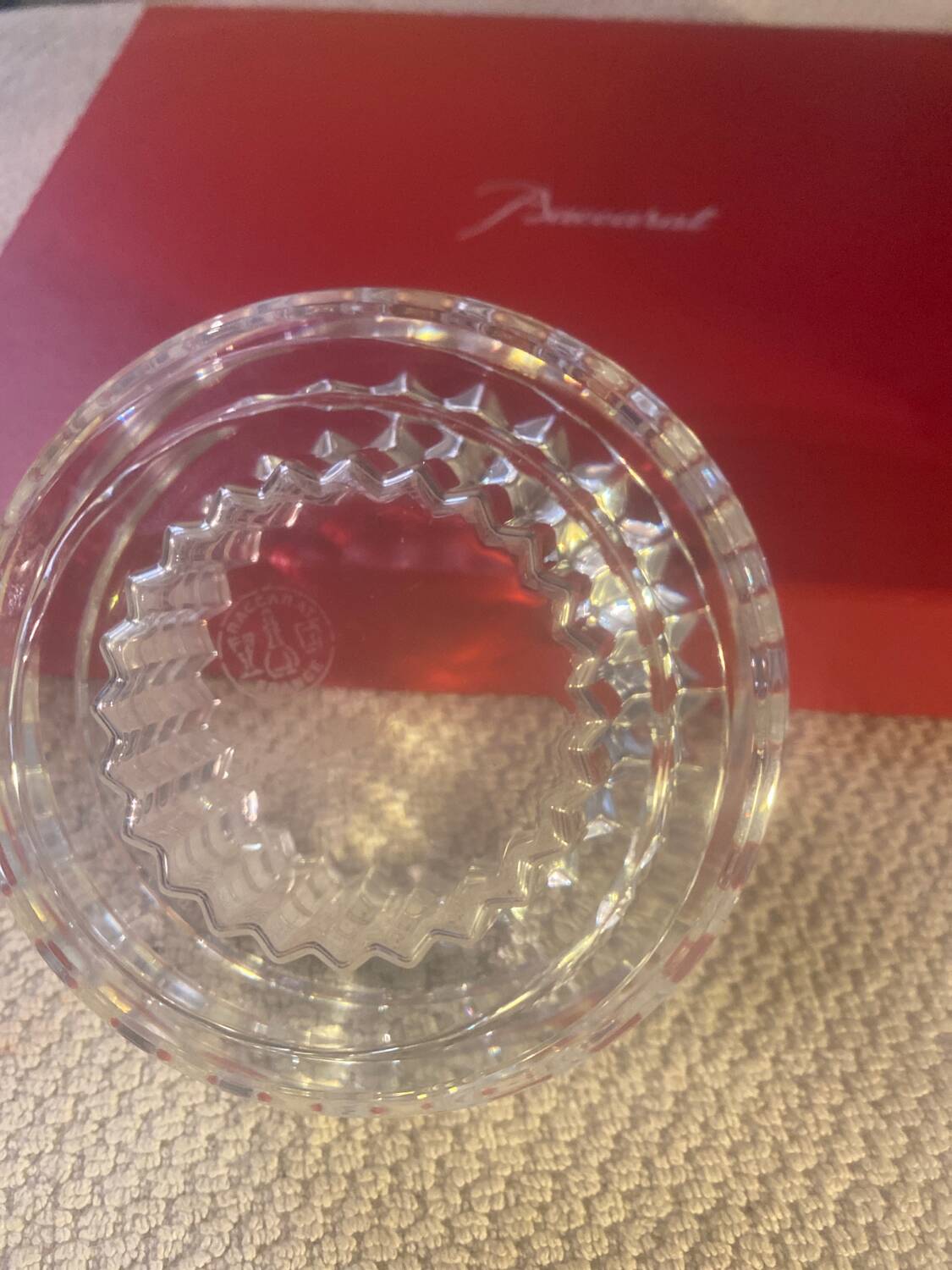 Baccarat candle holder