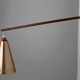 Uno & Östen Kristiansson for Luxus Vittsjö — Teak & Copper Wall Lamp, Sweden, 1960s