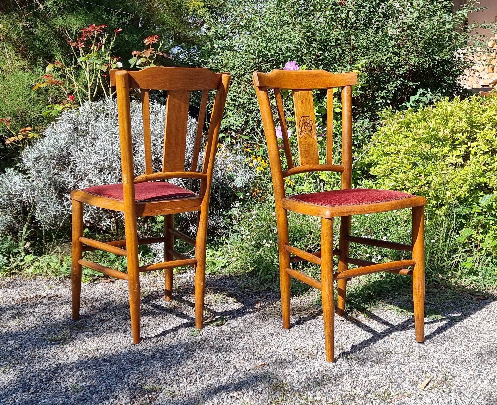 Pair of art deco country chairs from the 20s/30s