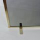 Fire screen for minimalist fireplace, modernist, 1970, brass