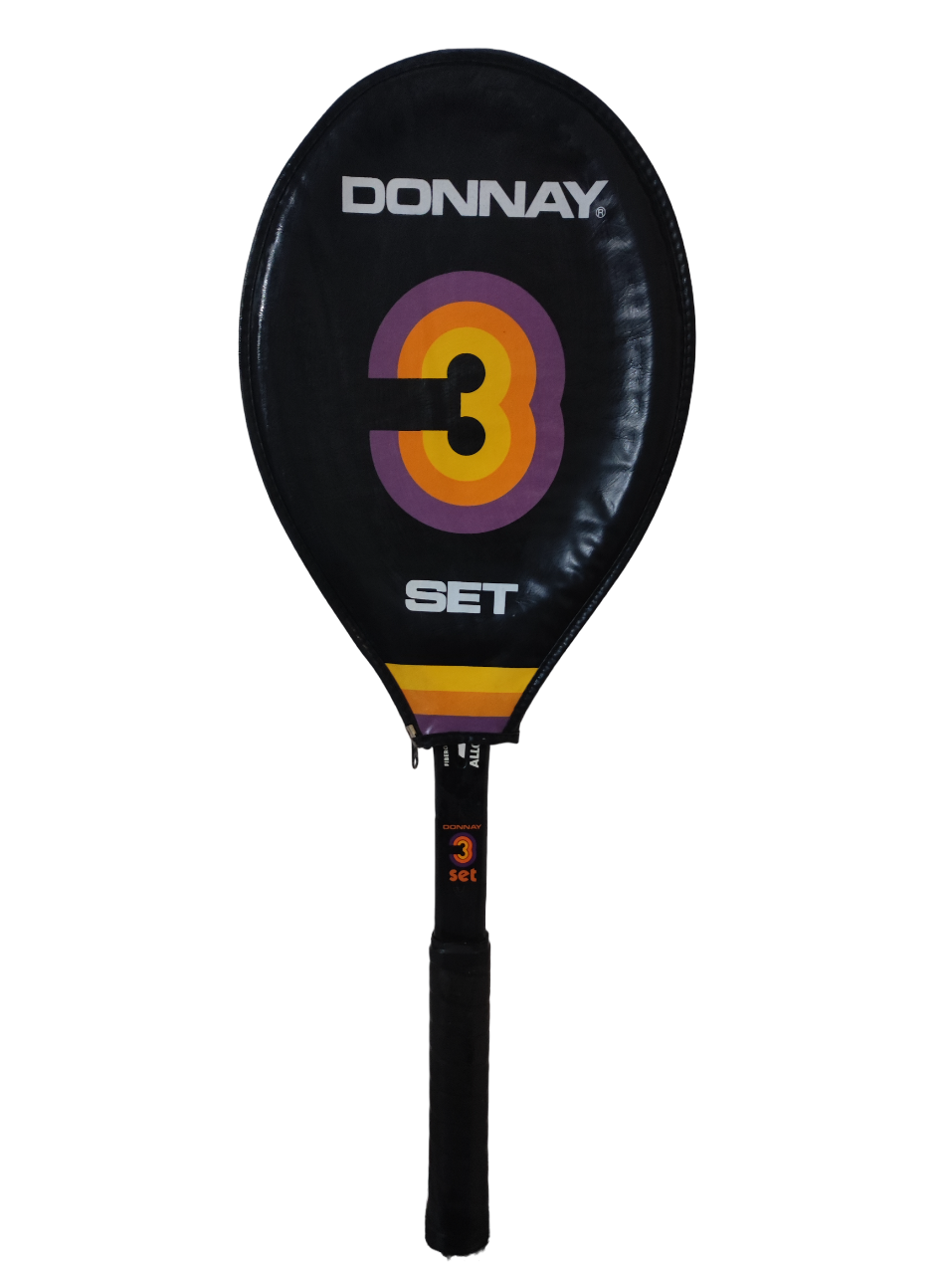 Tennis racket and its vintage cover