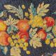 Large vintage floral pattern tapestry, 1970s