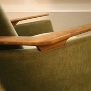 Lot of 2 armrests 50s/60s teak club chairs