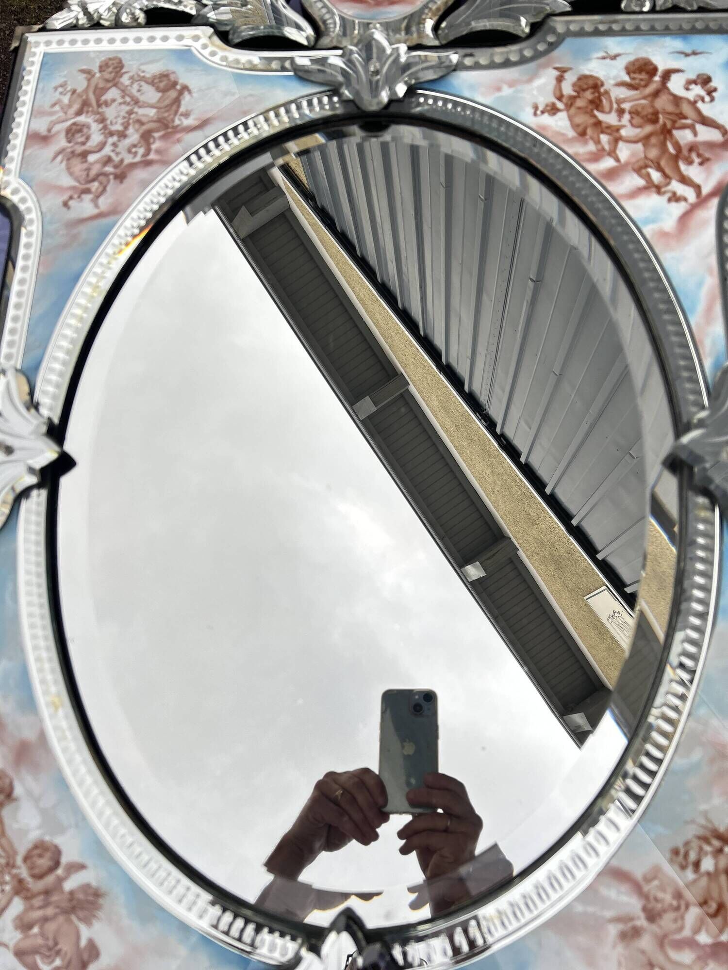 Italian mirror with the four seasons