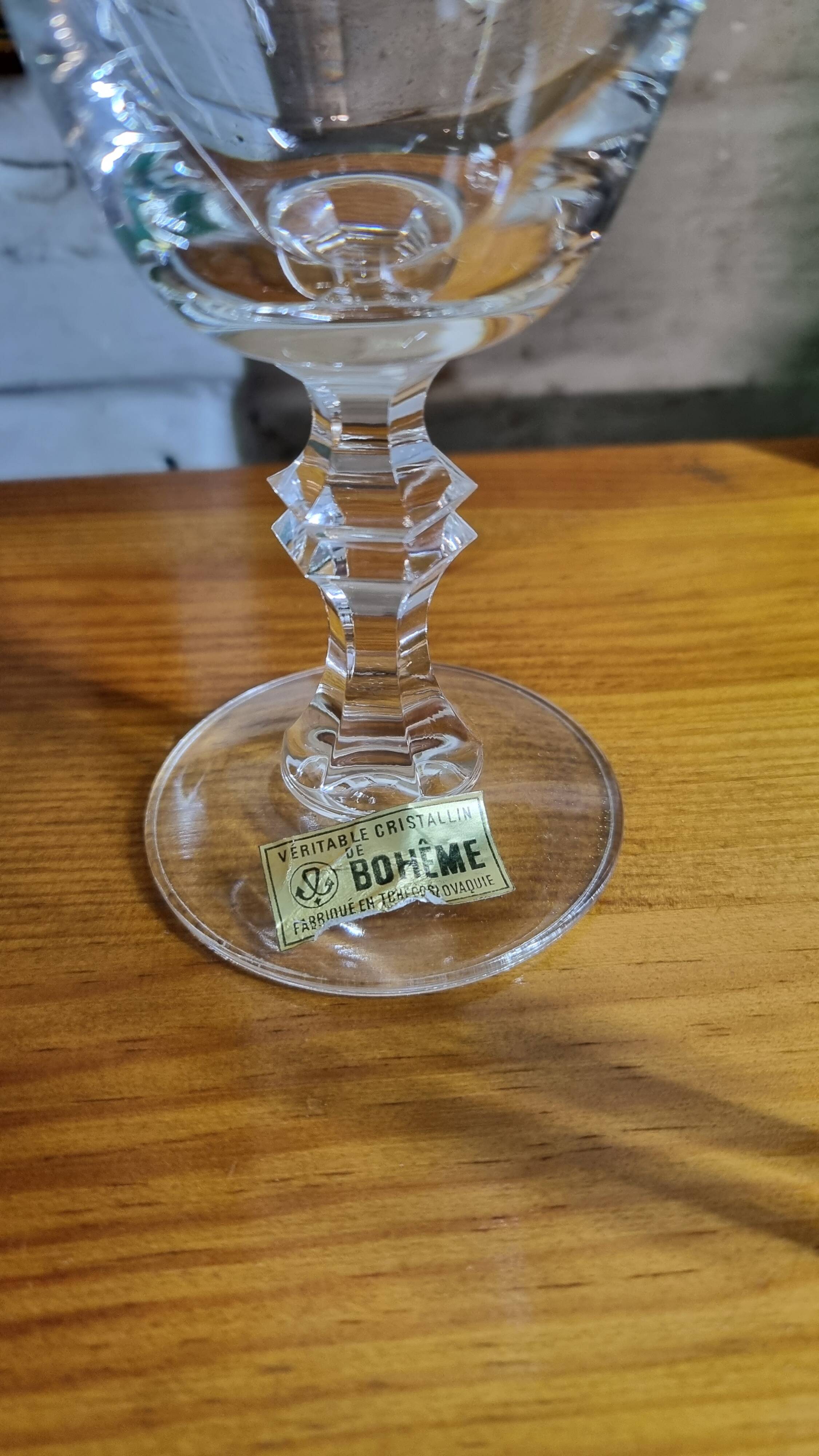 Bohemian crystal glasses