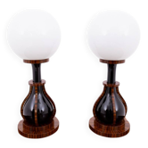 A pair of Art Deco lamps, Poland, 1950s.