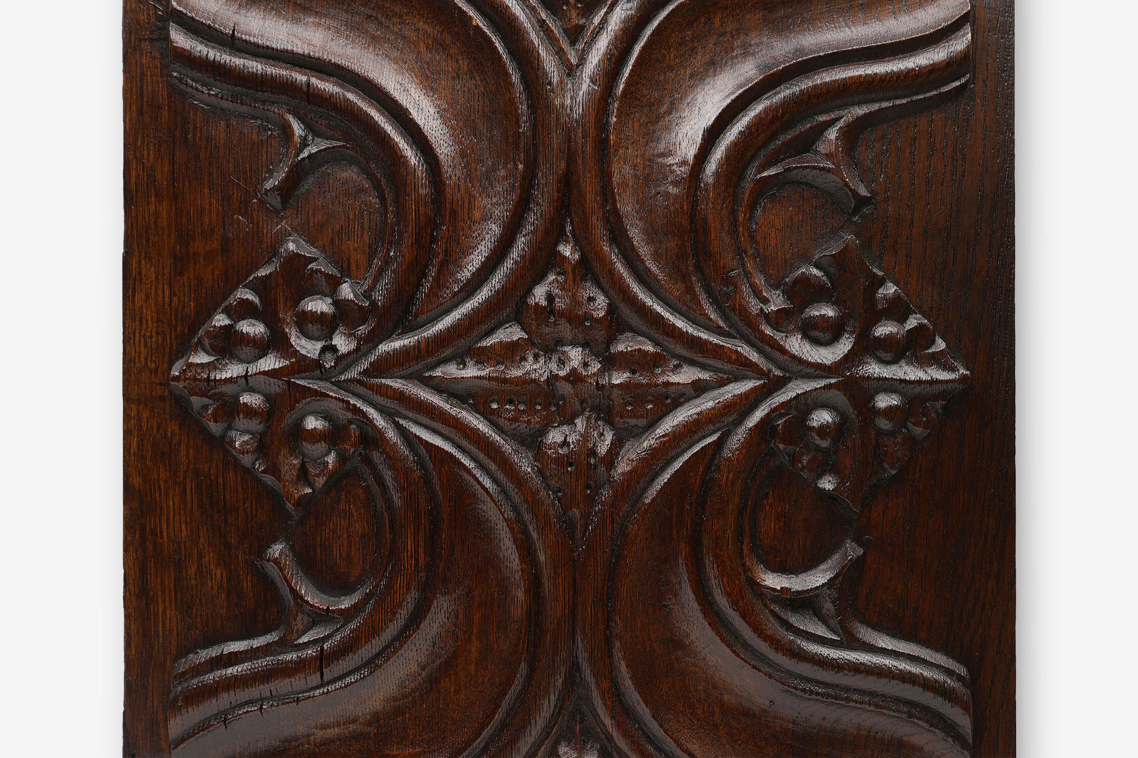 Gothic Oak Sculpted Panel, Belgium, 16th century