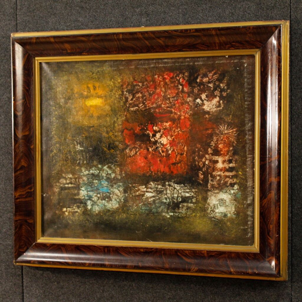 American abstract painting signed by Robert Jay Wolff 20th century