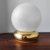 Vintage bubble glass globe lamp