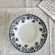 4 vintage soup plates iron earth Saint-Amand - Jane model