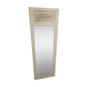 Mirror trumeau of the years 20-30 in painted wood