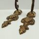 Pair of brass sconces 1 branch 29 cm