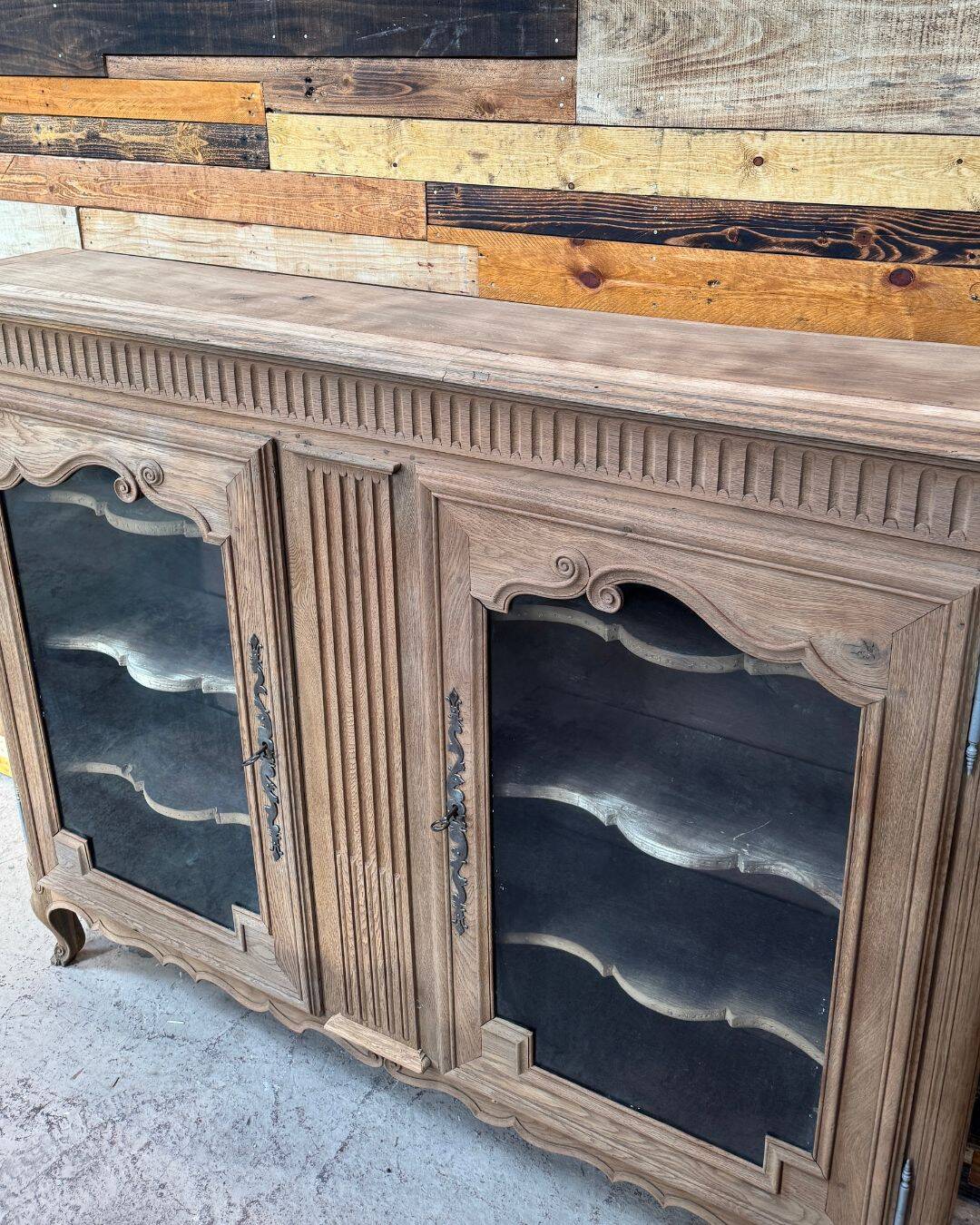 Antique oak dresser - sandblasted