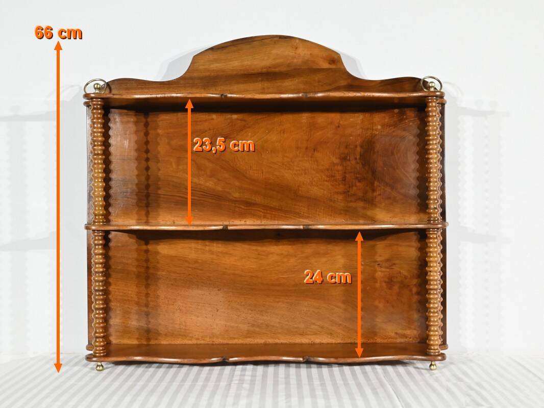Walnut Shelf, Louis Philippe Period – Mid-19th Century