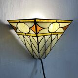 Art Deco style stained glass wall light