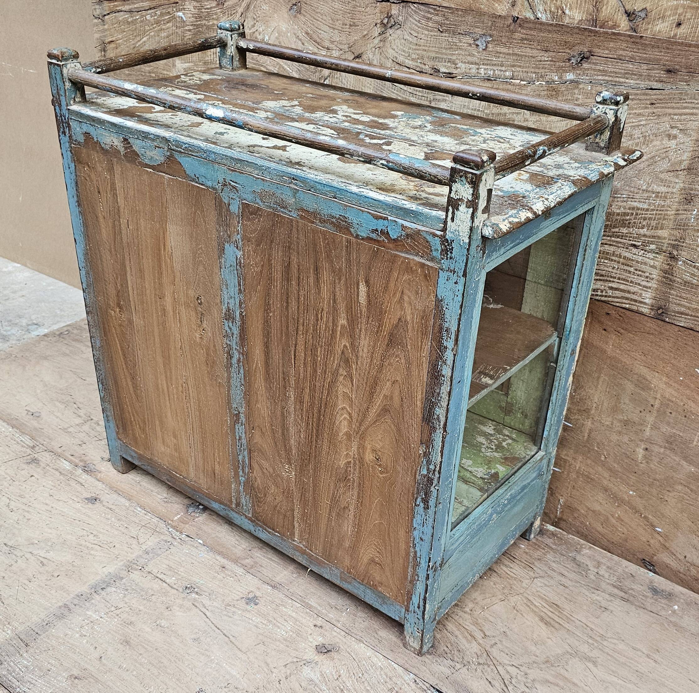 Antique Burmese teak cabinet