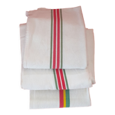 3 old tea towels