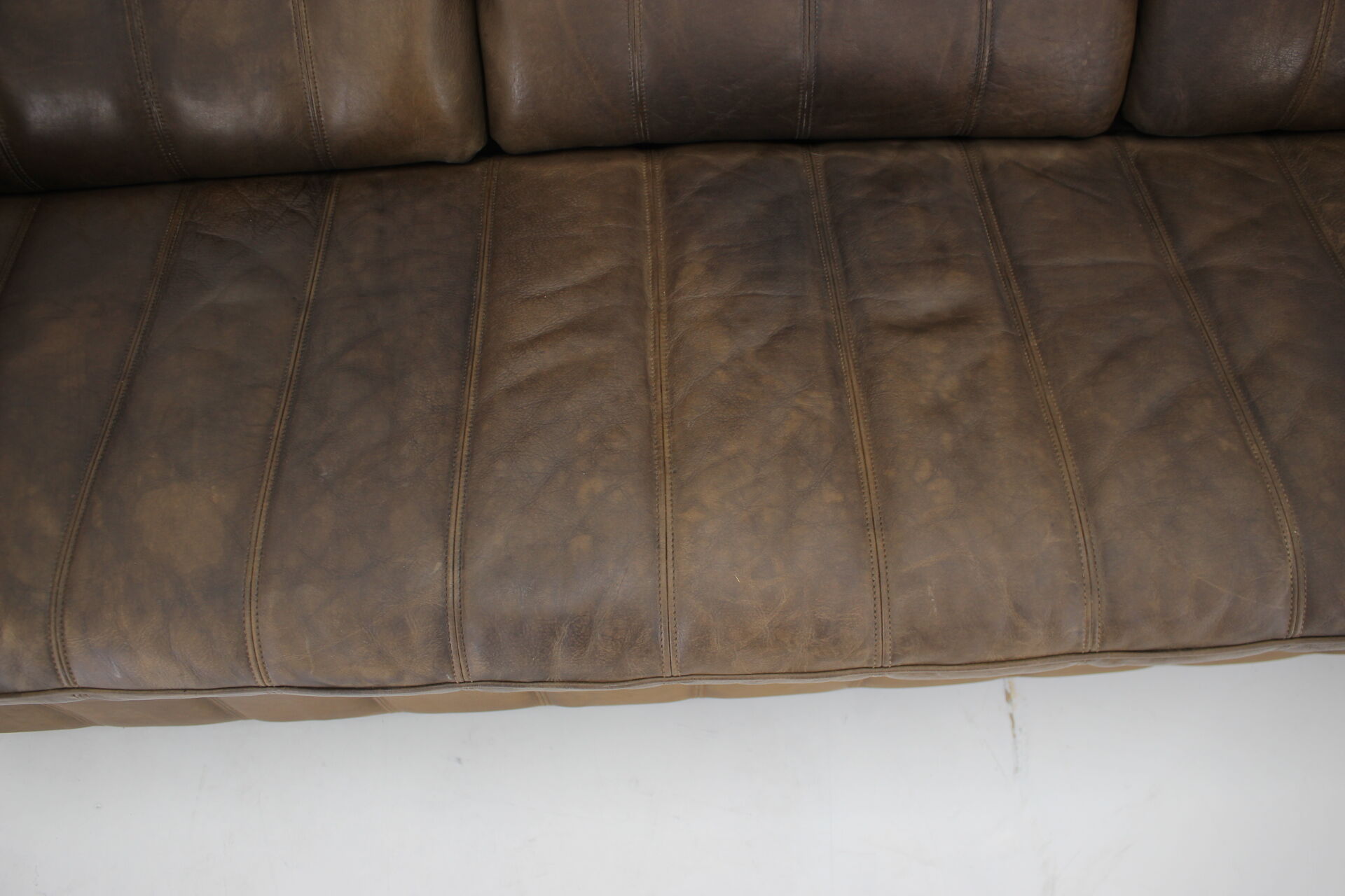 1980s De Sede Brown Leather Sofa, Switzerland