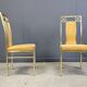 Vintage brass dining chairs by Belgochrom, 1970s