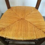Paire de chaises paillées