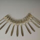 Menagere boulenger art deco metal argente with its 36-pieces screen