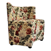 Fauteuil graphique fleur vintage