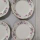 Lot de 10 assiettse a dessert Sarreguemines digoin Fleurs rose liseré doré