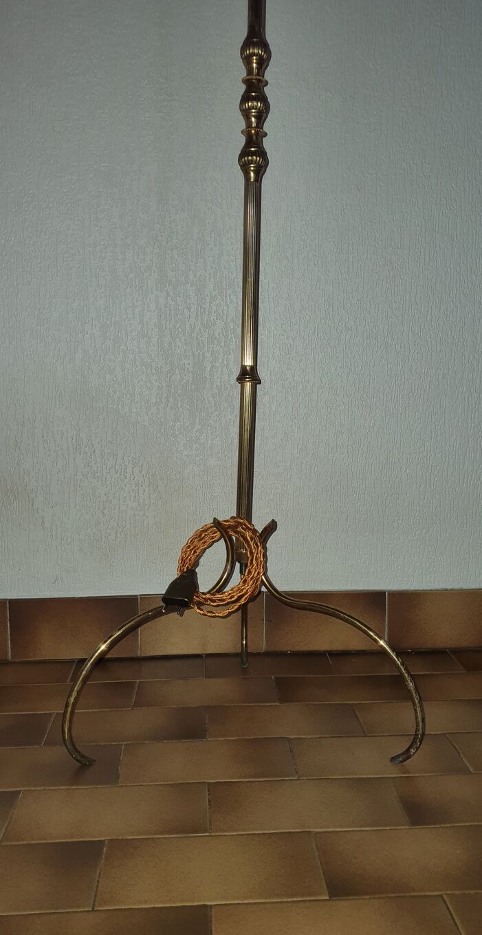 Vintage brass floor lamp