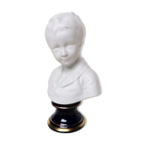 Bust biscuit child Houdon porcelain
