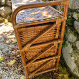Rattan chest of drawers 4 drawers