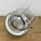 Green Industrial Bunker Cage Light from Polam Gdansk, 1970s